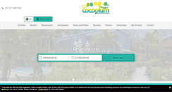 Desktop Screenshot of cocoplumhotel.com