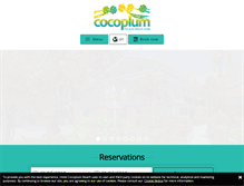 Tablet Screenshot of cocoplumhotel.com